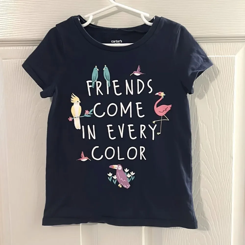 Girls Navy Short Sleeve Carter’s Shirt